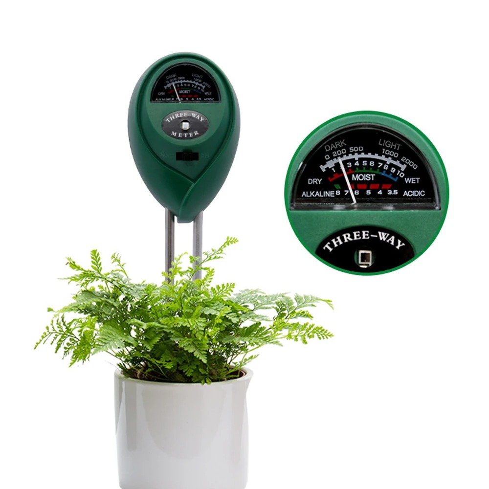 Soil Ph Meter 3 In 1 Moisture Sunlight - 3-in-1 Bodem-pH-meter, vocht- en zonlichtmeter, sonde,