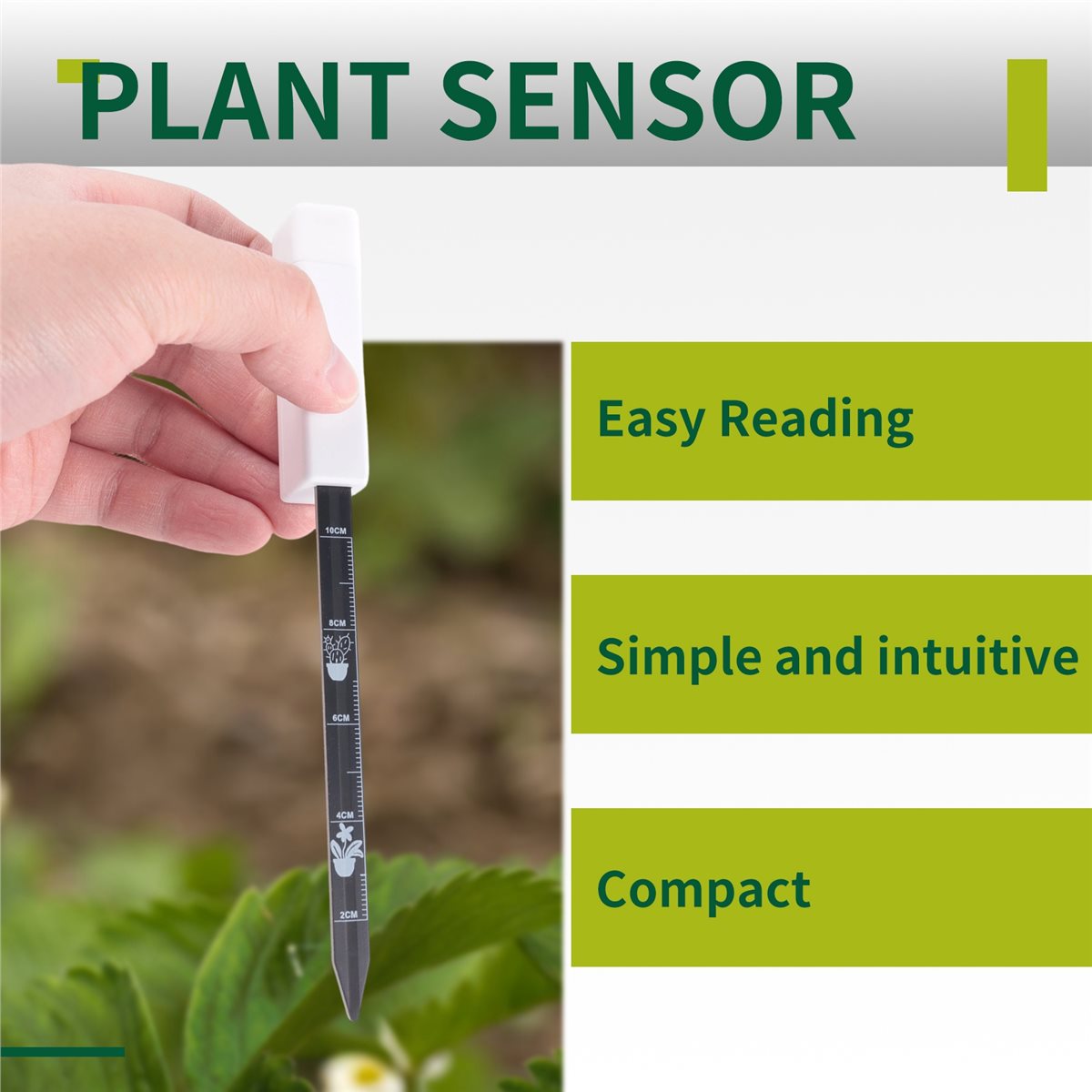 Smart Plant Sensor Soil Moisture Meter - Y17A Bodemvochtmeter Plantenwatermeter voor binnen en