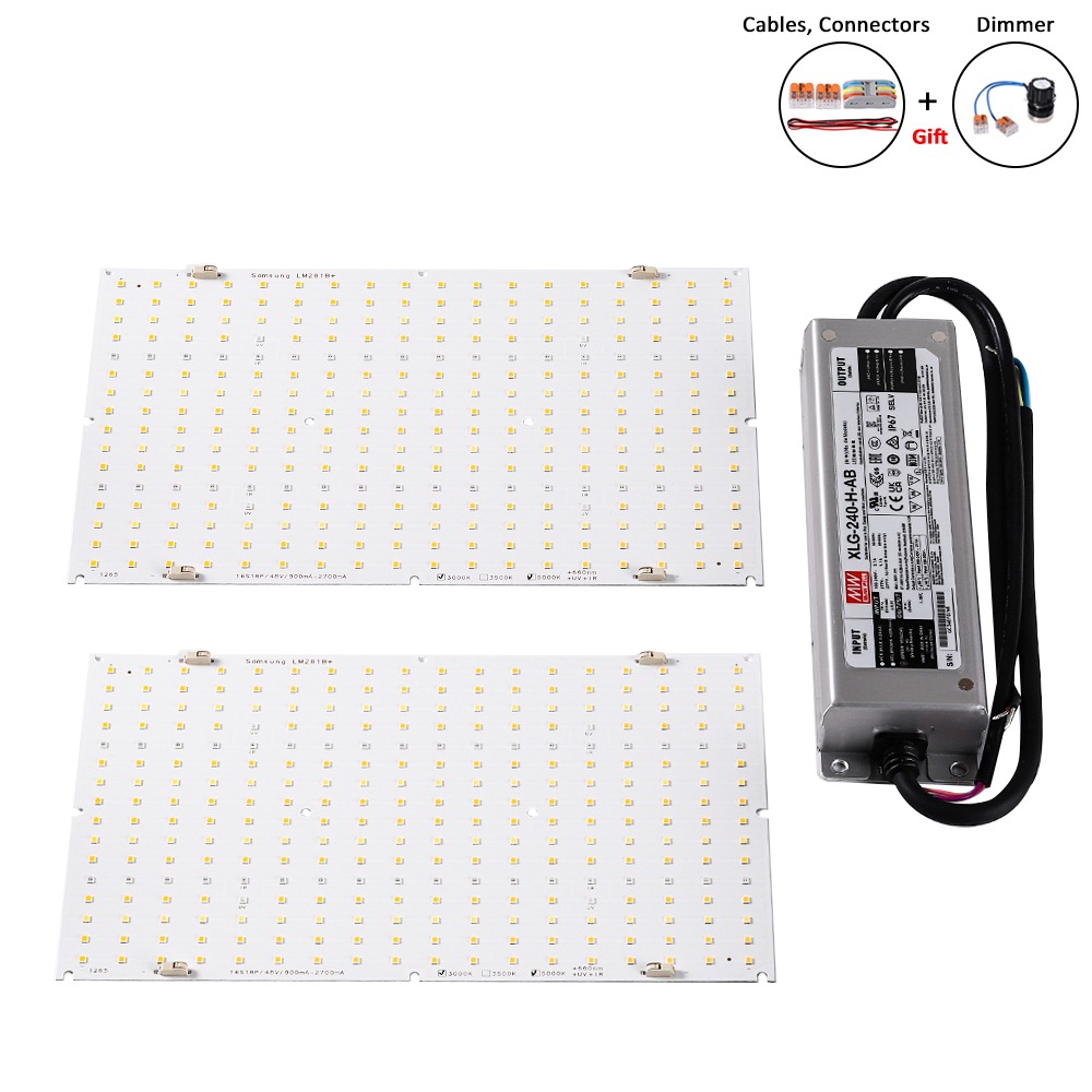 Plant Grow Light Full Spectrum Clip On - 2x 120 w QB288 lm281b +
