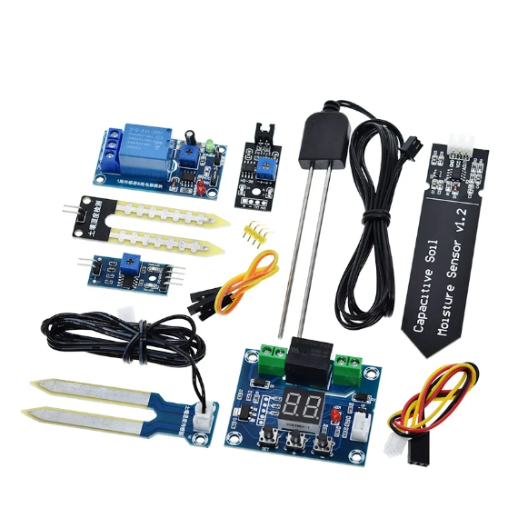 Soil Moisture Sensor Relay Module Arduino - XH-M214 Capacitieve Bodemvochtsensor Vocht Digitale Display