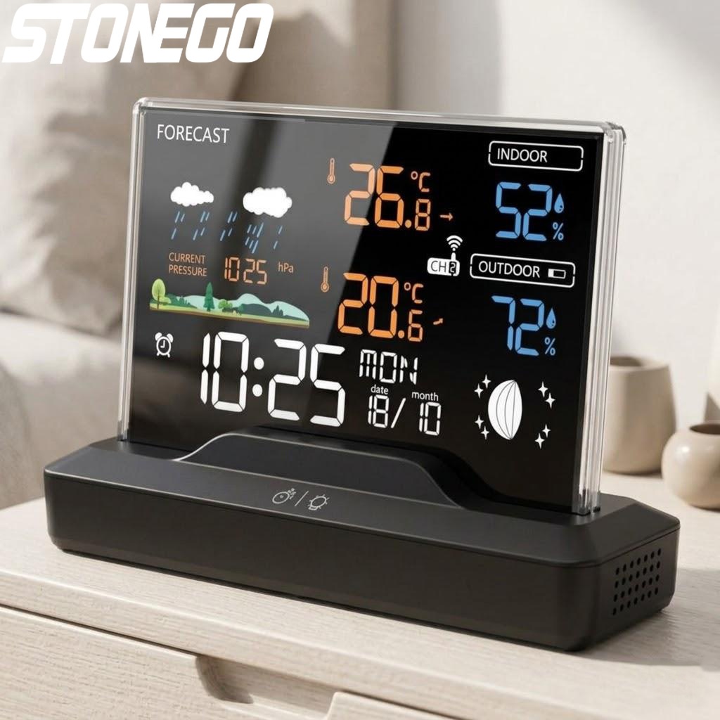 Wireless Weather Station Indoor Outdoor - Digitaal draadloos weerstation Binnen- en buitenthermometer
