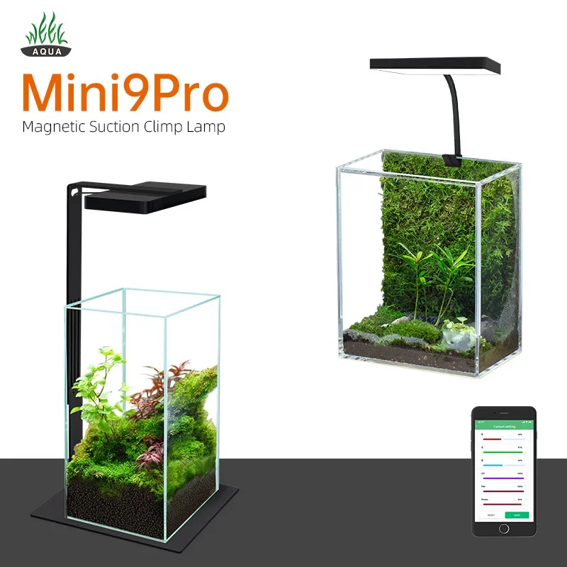 Plant Grow Light Full Spectrum Clip On - WEEK AQUA Mag Pro USB Nano