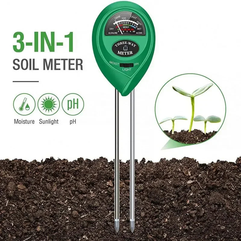 Soil Ph Meter 3 In 1 Moisture Sunlight - 3-in-1 vocht zonlicht PH-meter bodem water