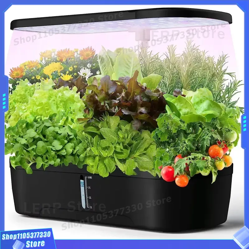 Indoor Herb Garden Grow Light Smart Kit - Slim Hydroponisch Kweeksysteem 12 Pod Indoor