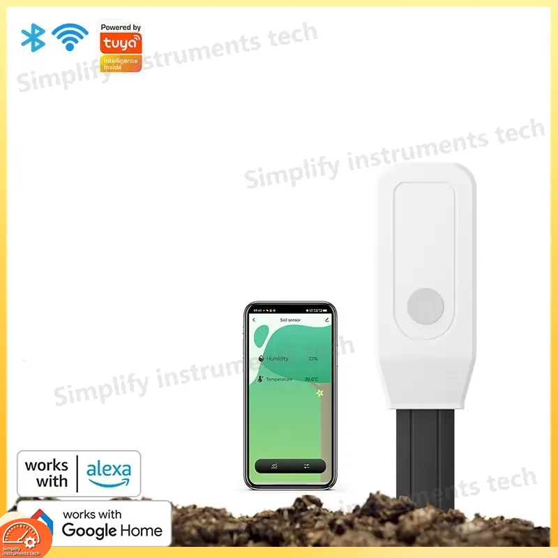 Smart Plant Sensor Soil Moisture Meter - WiFi Zigbee Smart Bodemvochtsensor Temperatuur-vochtigheidsmeter Plantmonitor