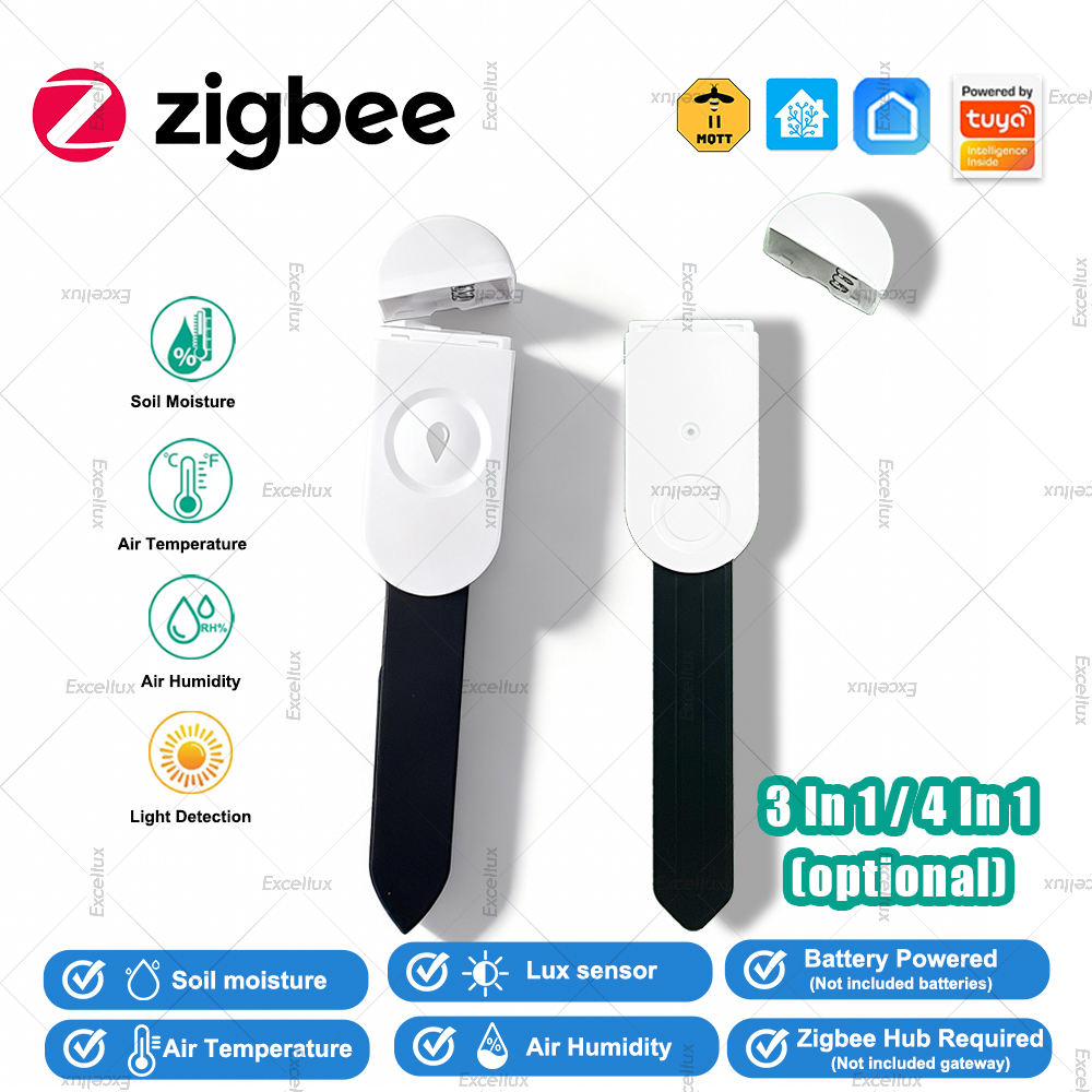 Tuya Zigbee Soil Moisture Temperature Sensor - Smart Zigbee Bodemvochtsensor Temperatuur Vochtigheid Bodem