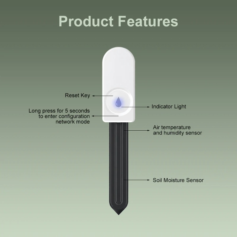 Zigbee3.0 Slimme Bodemtester V - Smart Plant Sensor Soil Moisture Meter recensie en prijs