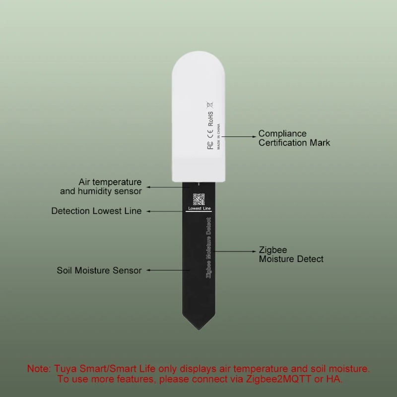 Zigbee3.0 Slimme Bodemtester V - Smart Plant Sensor Soil Moisture Meter recensie en prijs