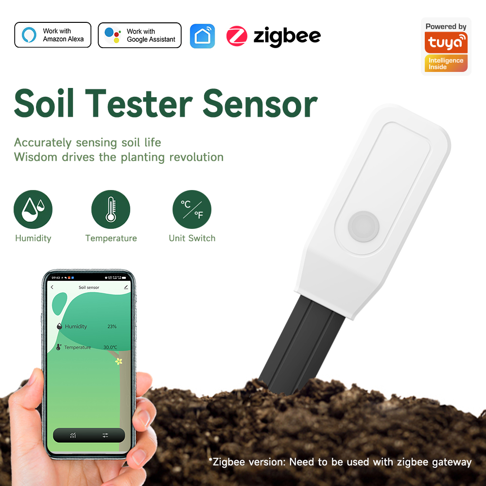 Slimme bodemtestersensor, Zigb - Smart Plant Sensor Soil Moisture Meter recensie en prijs