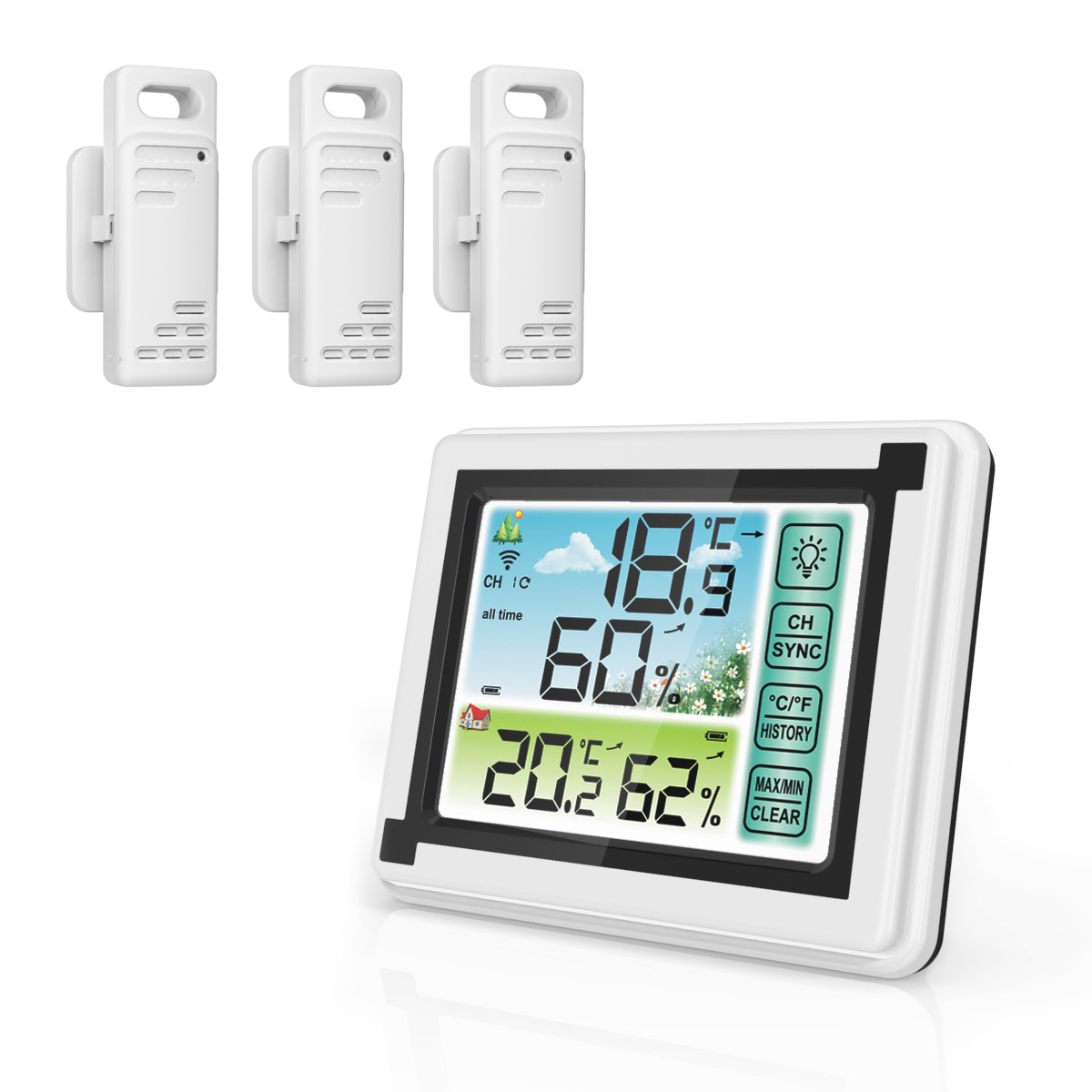 Draadloos digitaal weerstation - Wireless Weather Station Indoor Outdoor recensie en prijs