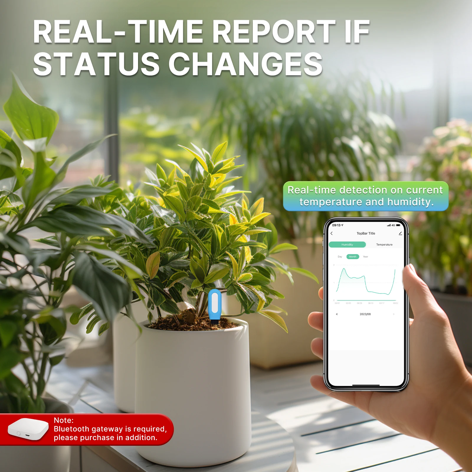 MOES Slimme Bluetooth Bodemtes - Smart Plant Sensor Soil Moisture Meter recensie en prijs
