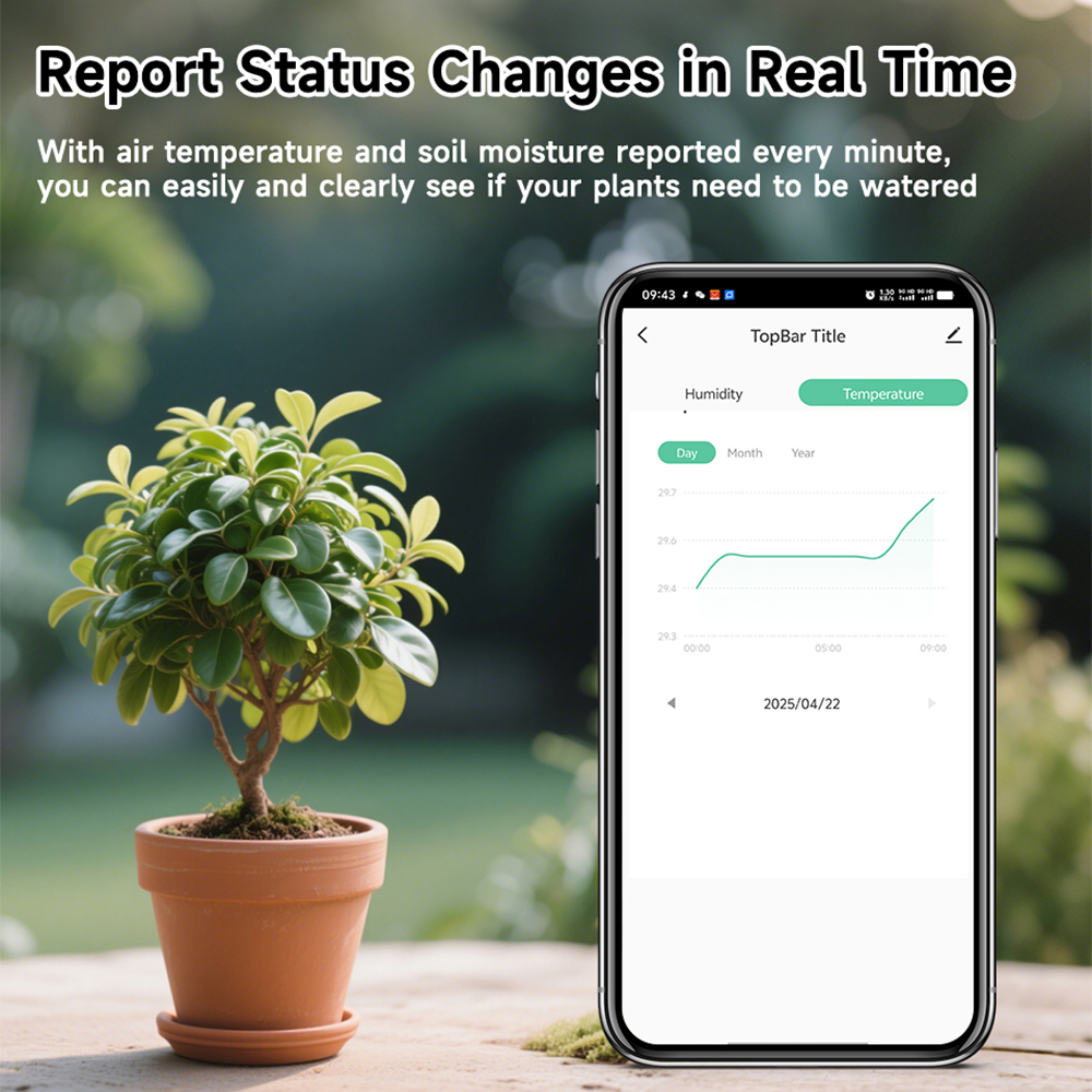 WiFi Bodemtemperatuur- en Voch - Wifi Soil Moisture Sensor Garden App recensie en prijs