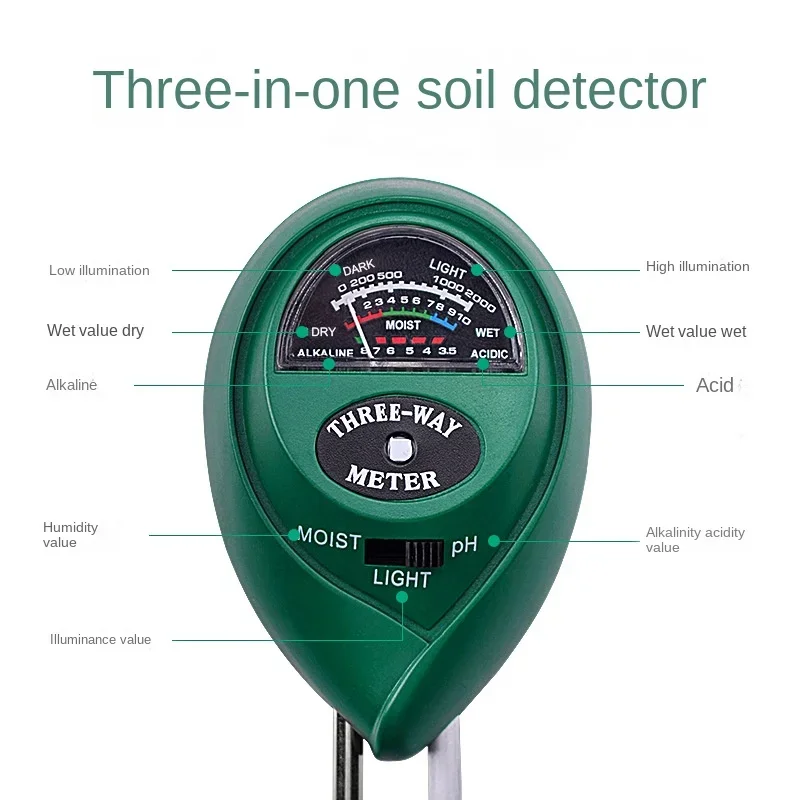 PH Tester Tuin Bloemen Bodemvo - Soil Ph Meter 3 In 1 Moisture Sunlight recensie en prijs