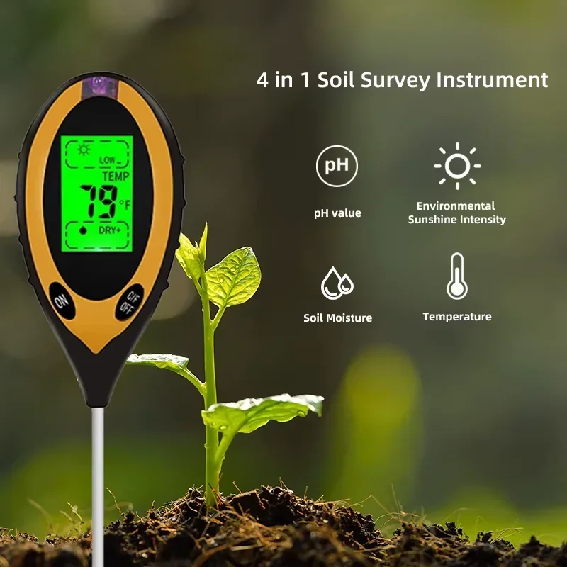 3/4/in-1 Bodem PH Meter Bodem  - Soil Ph Meter 3 In 1 Moisture Sunlight recensie en prijs