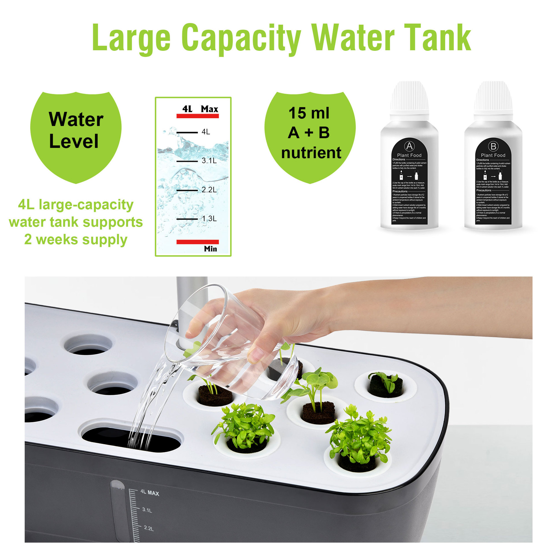 Hydrocultuur kweeksysteem binn - Indoor Herb Garden Grow Light Smart Kit recensie en prijs