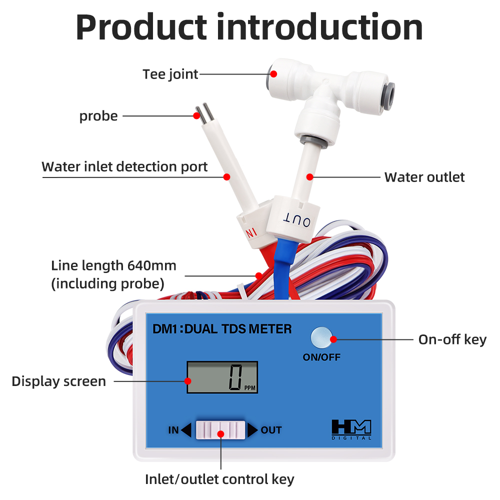 Hm Dual Sonde Water Tds Meter  - Hydroponic Ec Tds Conductivity Meter Probe recensie en prijs