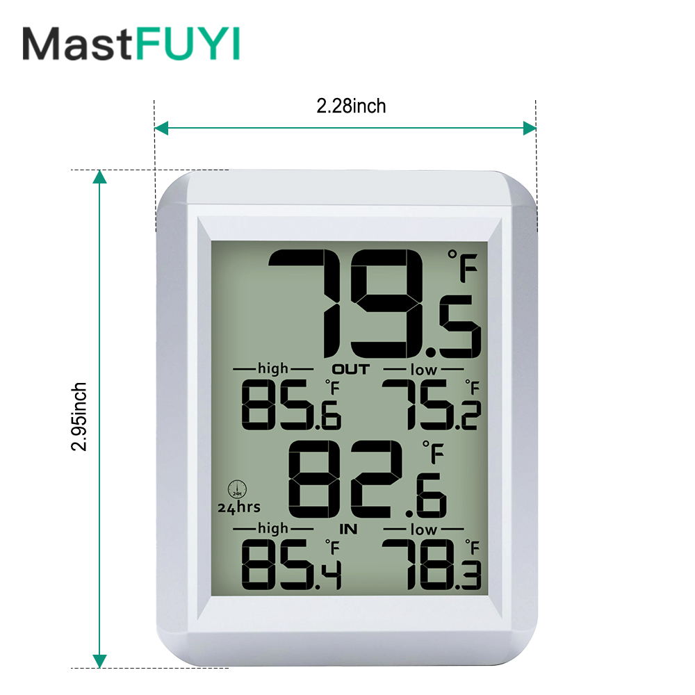 MASTFUYI Digitale thermometer  - Wireless Weather Station Indoor Outdoor recensie en prijs