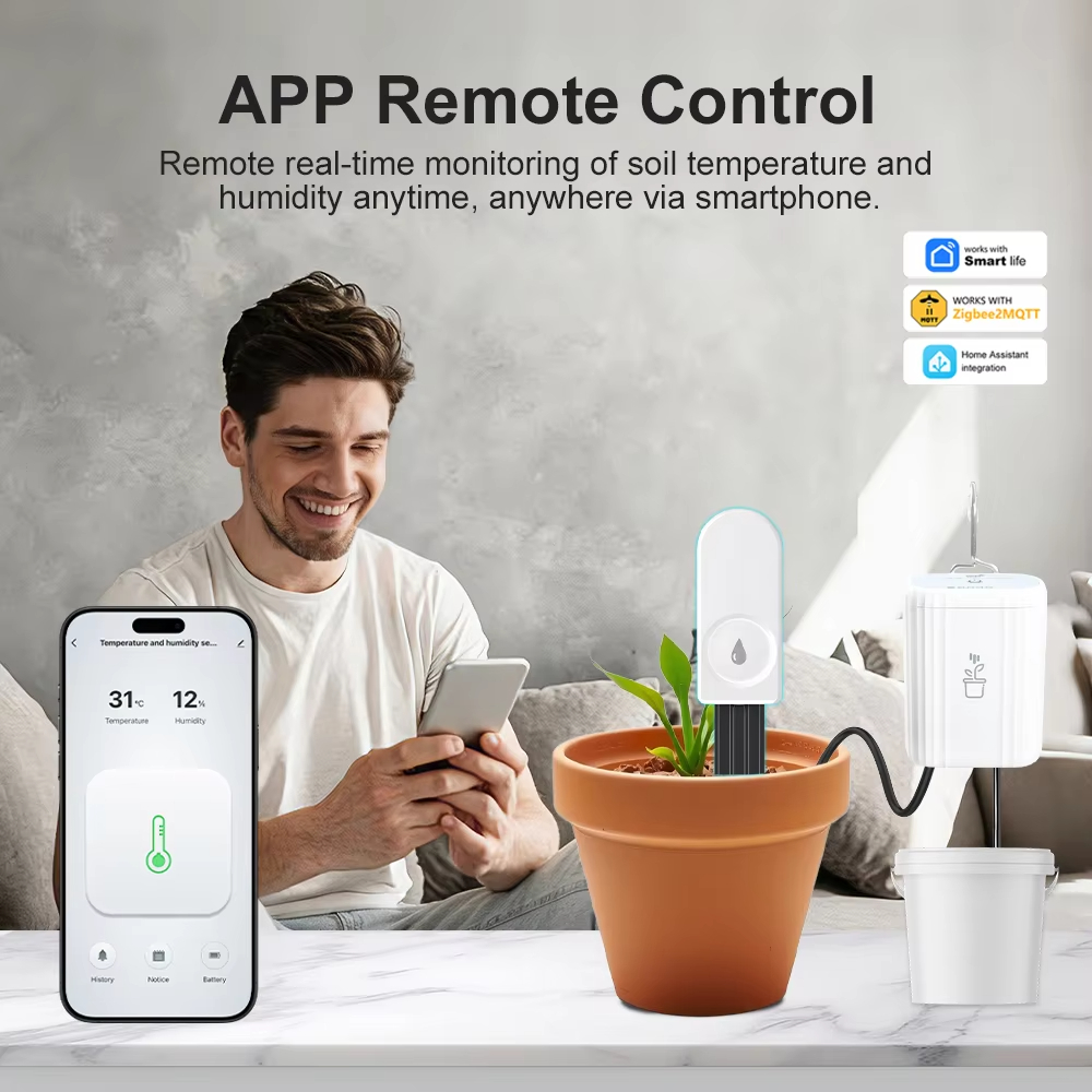 Slimme Zigbee 3.0 Plant Bodemv - Smart Plant Sensor Soil Moisture Meter recensie en prijs