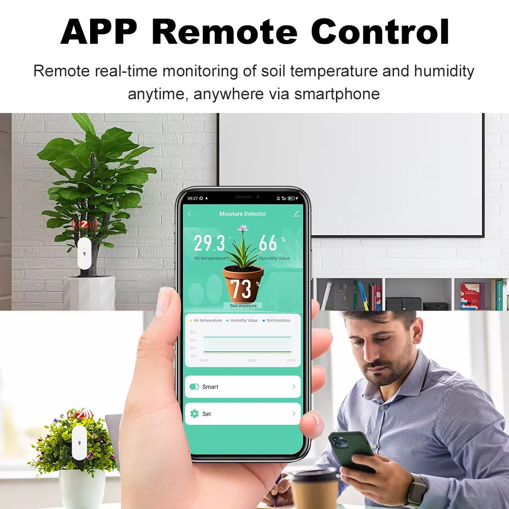 Tuya Zigbee 3.0 Bodemvocht Tes - Tuya Zigbee Soil Moisture Temperature Sensor recensie en prijs