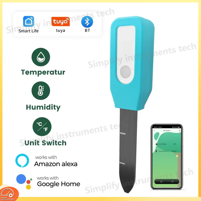 WiFi Smart Bodemvocht- en Temp - Wifi Soil Moisture Sensor Garden App recensie en prijs