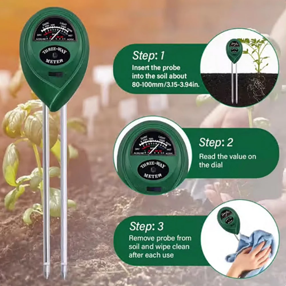 3 In 1 Vocht Zonlicht PH Meter - Soil Ph Meter 3 In 1 Moisture Sunlight recensie en prijs