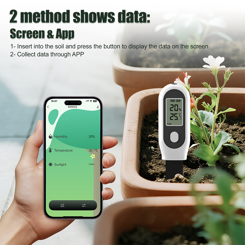 3-in-1 Bodemtester Zigbee Slim - Tuya Zigbee Soil Moisture Temperature Sensor recensie en prijs