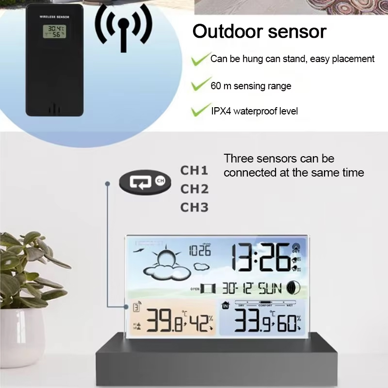 Transparant weerstation binnen - Wireless Weather Station Indoor Outdoor recensie en prijs