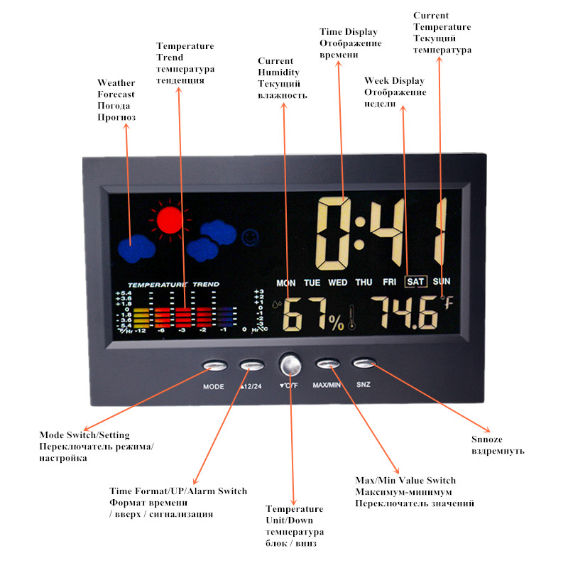 Multifunctioneel digitaal weer - Wireless Weather Station Indoor Outdoor recensie en prijs