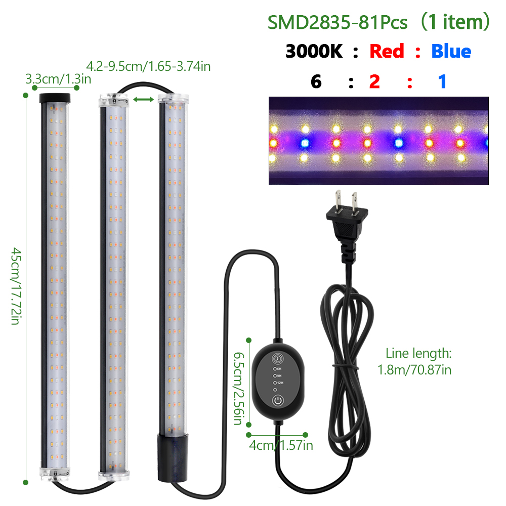 LED Grow Bar Volledige Spectru - Plant Grow Light Full Spectrum Clip On recensie en prijs