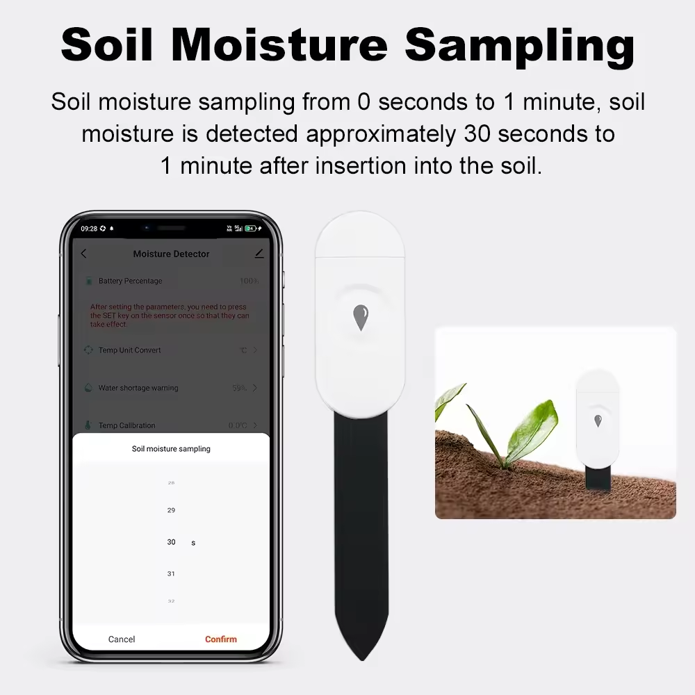 Zigbee Bodemvochtsensor Monito - Tuya Zigbee Soil Moisture Temperature Sensor recensie en prijs