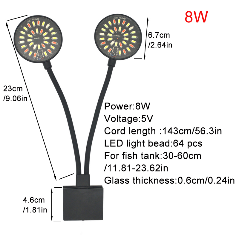 USB Aquarium LED-licht Aquariu - Plant Grow Light Full Spectrum Clip On recensie en prijs