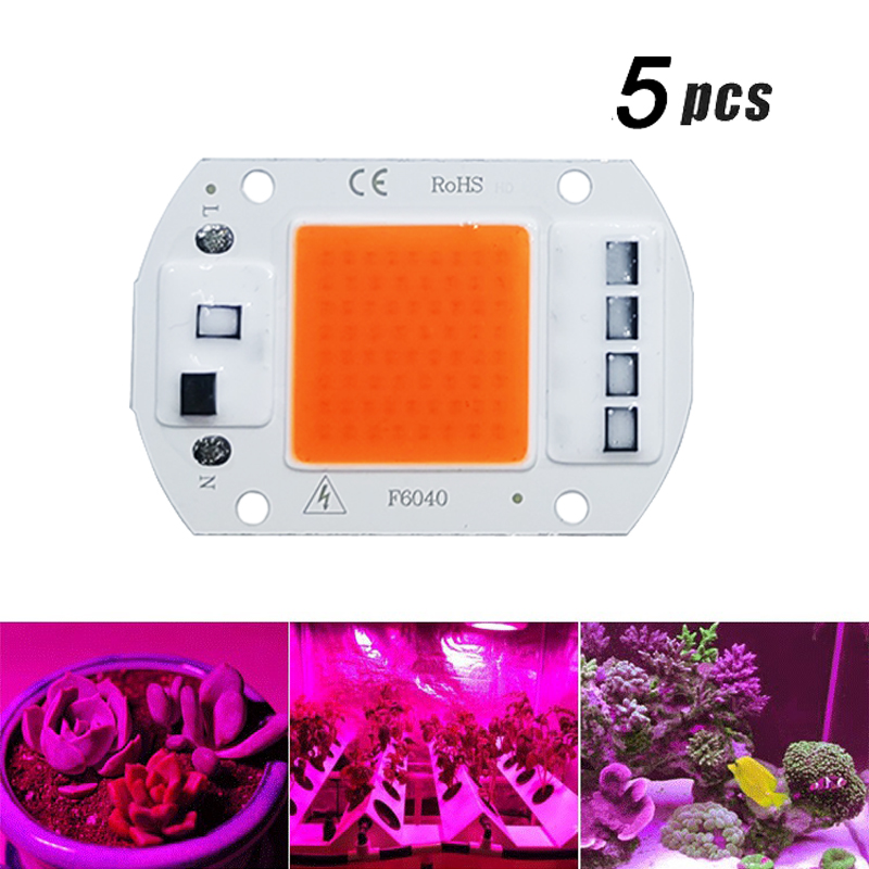 5 stks LED Grow COB Licht Chip - Plant Grow Light Full Spectrum Clip On recensie en prijs