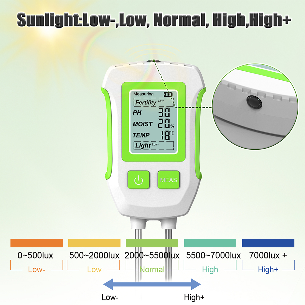 3/5 1 Digitale bodemtester Bod - Soil Ph Meter 3 In 1 Moisture Sunlight recensie en prijs