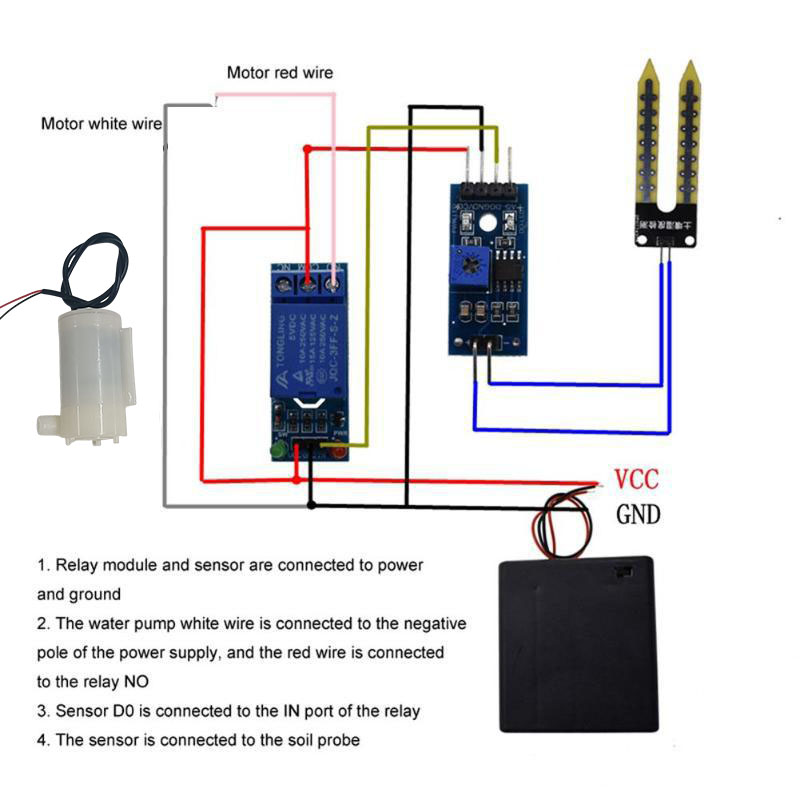 Automatische irrigatiemodule D - Soil Moisture Sensor Relay Module Arduino recensie en prijs