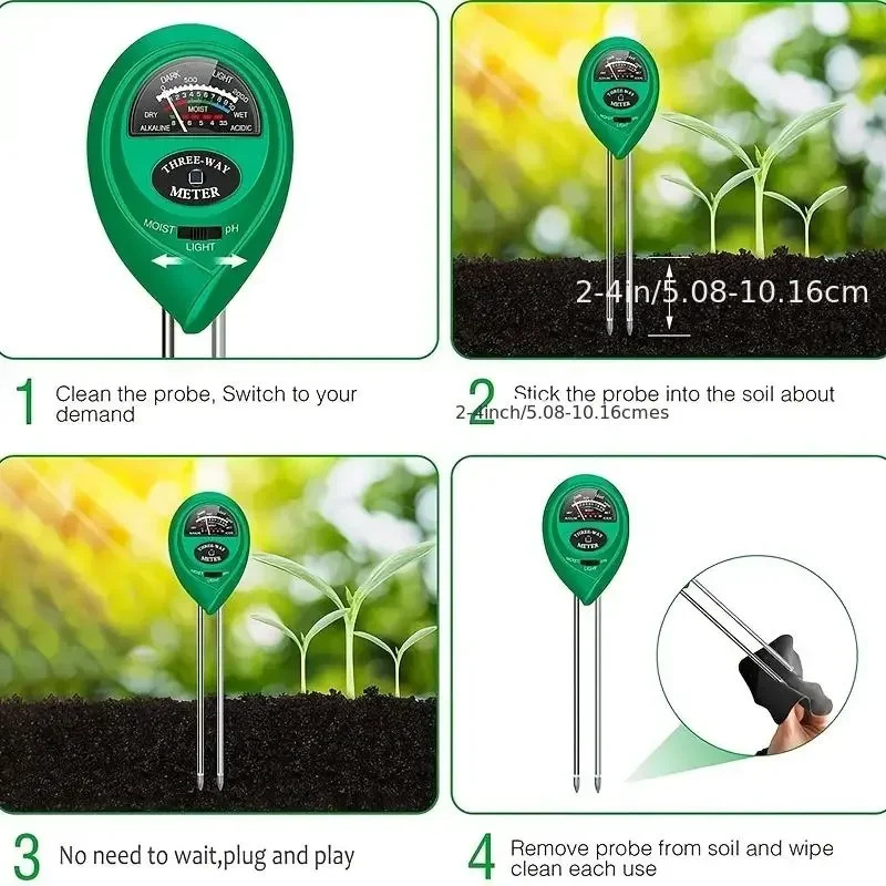 3-in-1 vocht zonlicht PH-meter - Soil Ph Meter 3 In 1 Moisture Sunlight recensie en prijs
