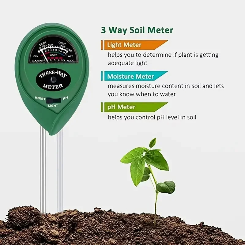 3-in-1 vocht zonlicht PH-meter - Soil Ph Meter 3 In 1 Moisture Sunlight recensie en prijs
