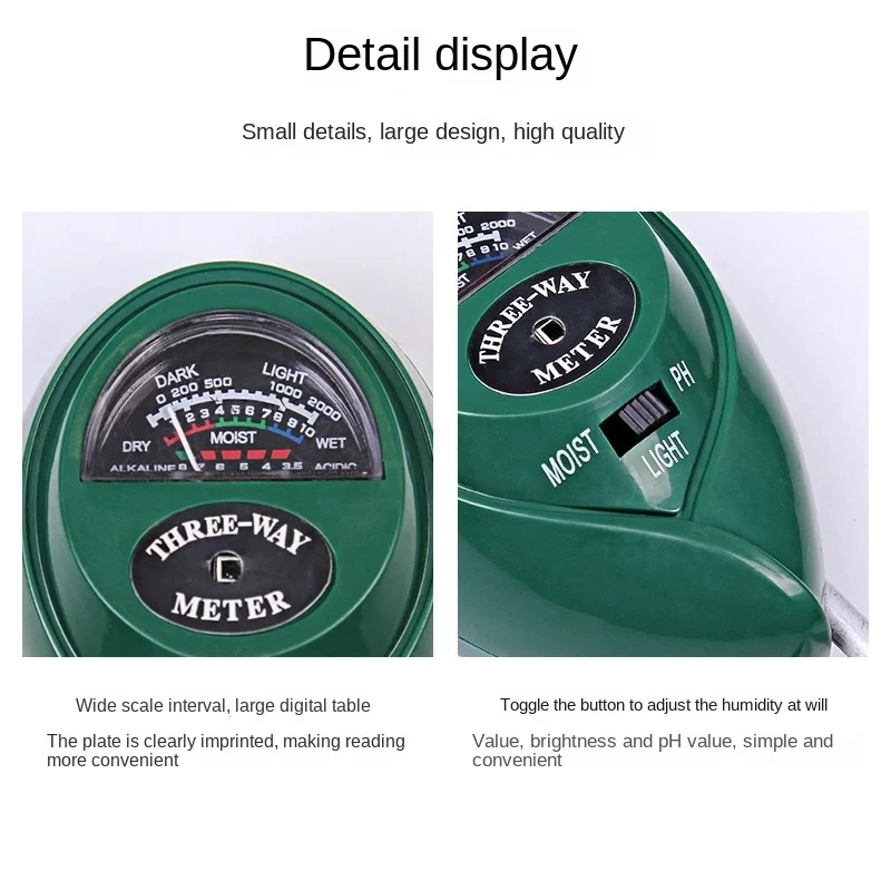 3-in-1 Bodem-pH-meter, vocht-  - Soil Ph Meter 3 In 1 Moisture Sunlight recensie en prijs
