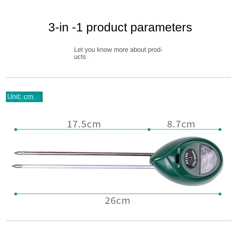 3-in-1 Bodem-pH-meter, vocht-  - Soil Ph Meter 3 In 1 Moisture Sunlight recensie en prijs
