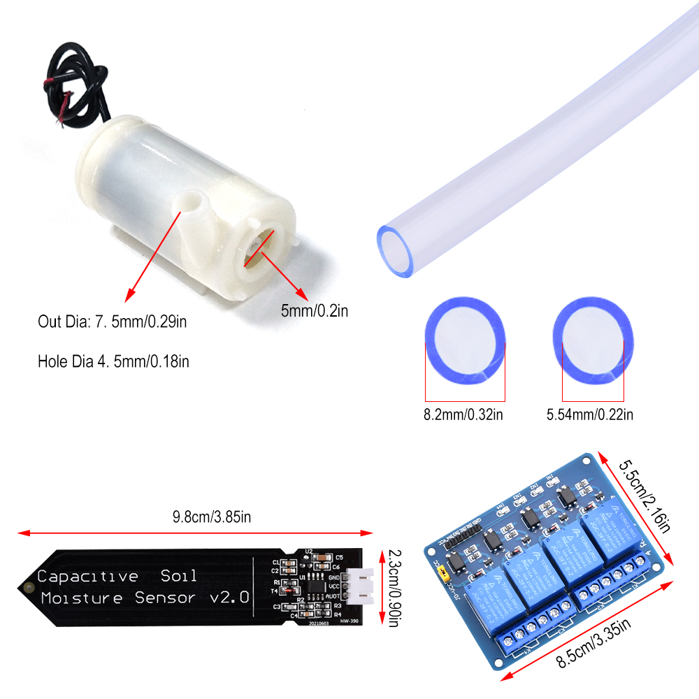 DIY Smart Irrigatiesysteem Aut - Soil Moisture Sensor Relay Module Arduino recensie en prijs