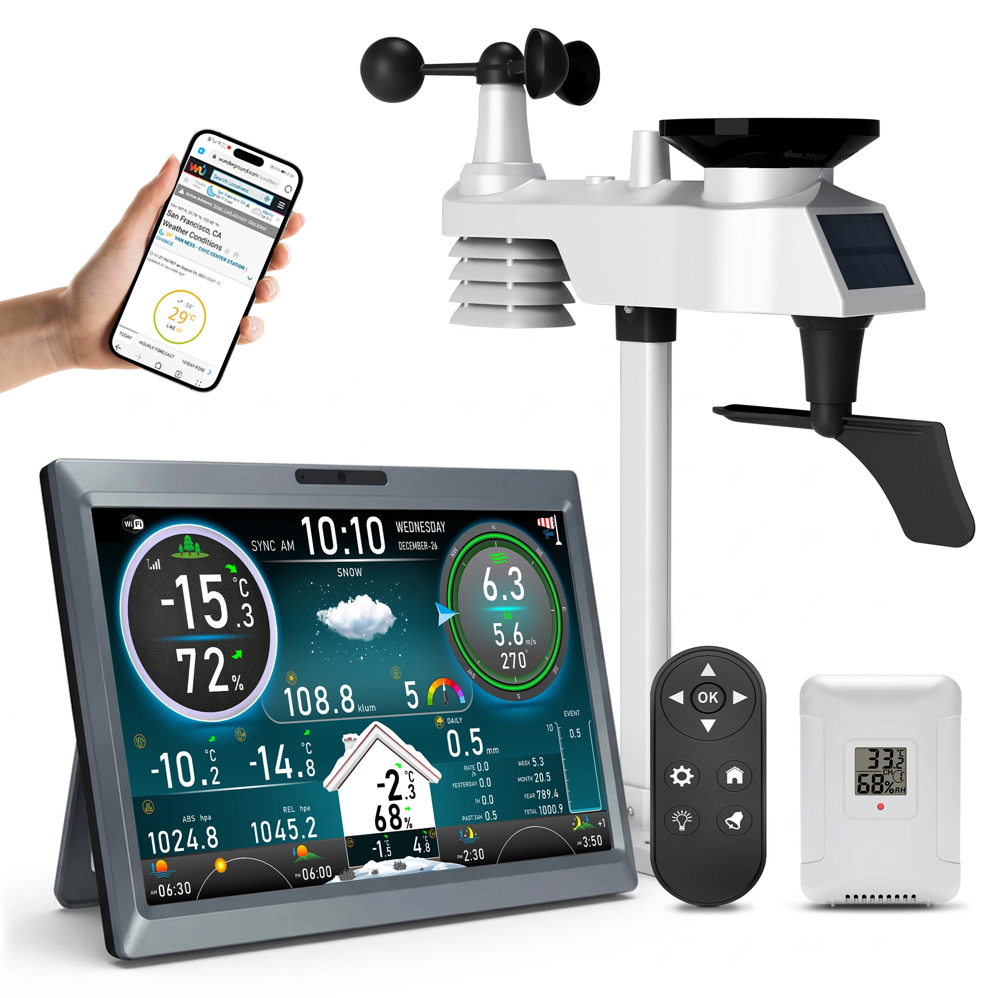 15-in-1 draadloze weerstation  - Wireless Weather Station Indoor Outdoor recensie en prijs