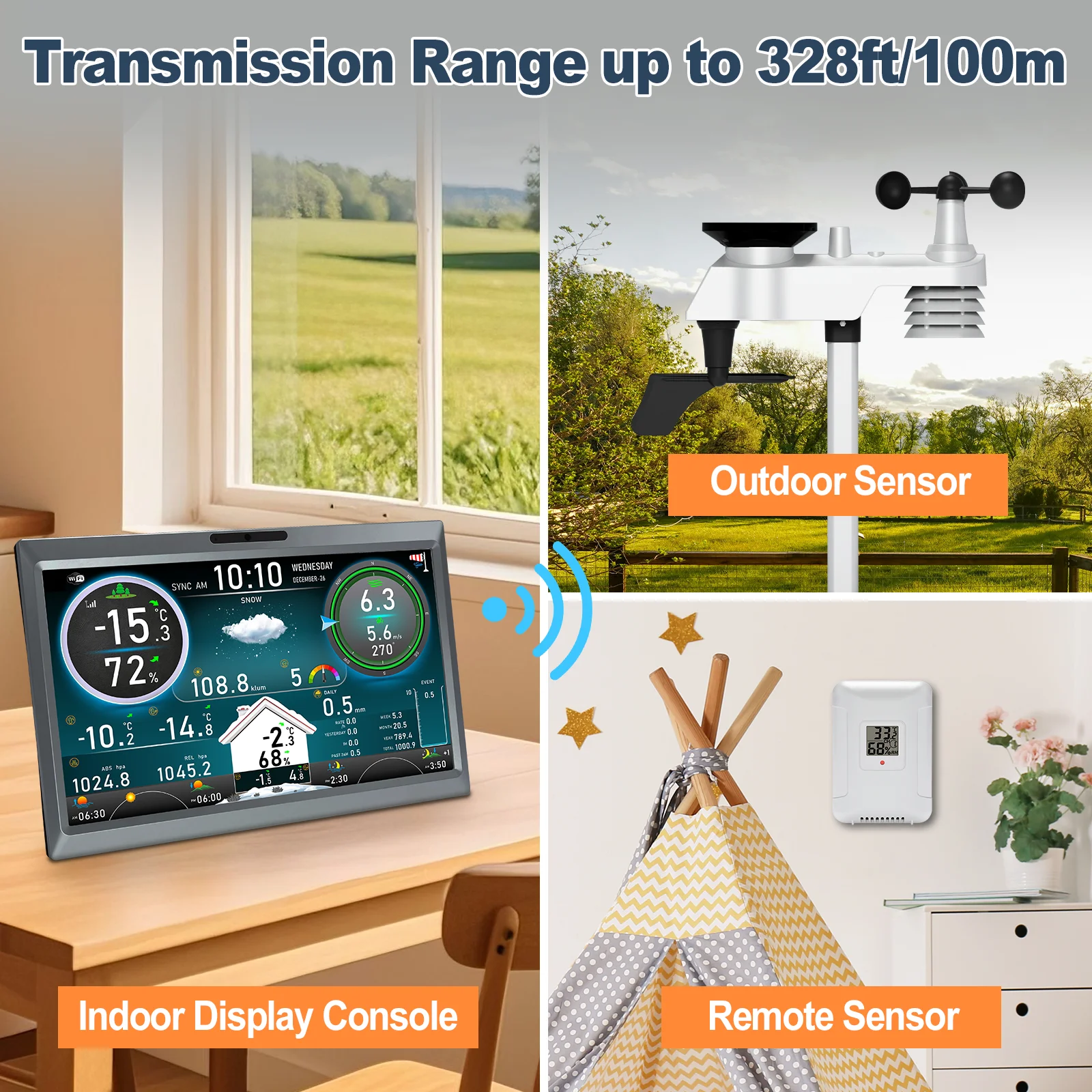 15-in-1 draadloze weerstation  - Wireless Weather Station Indoor Outdoor recensie en prijs
