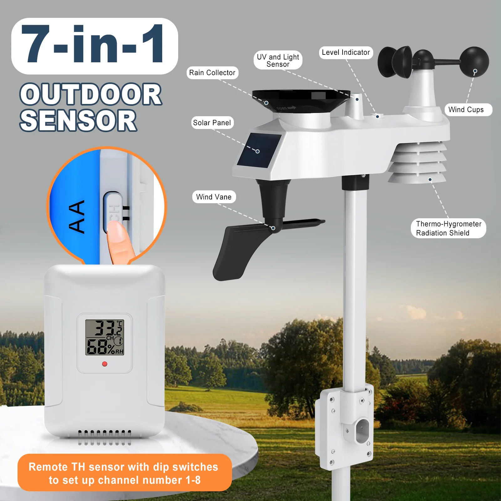 15-in-1 draadloze weerstation  - Wireless Weather Station Indoor Outdoor recensie en prijs
