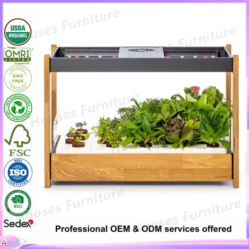 Slim verticaal hydroponisch sy - Indoor Herb Garden Grow Light Smart Kit recensie en prijs