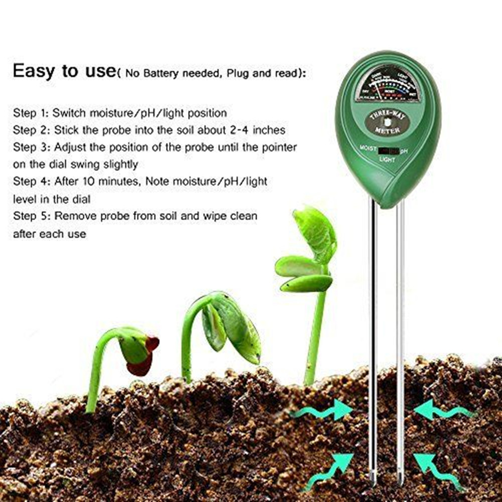 3 in 1 Bodem PH Meter Zonlicht - Soil Ph Meter 3 In 1 Moisture Sunlight recensie en prijs