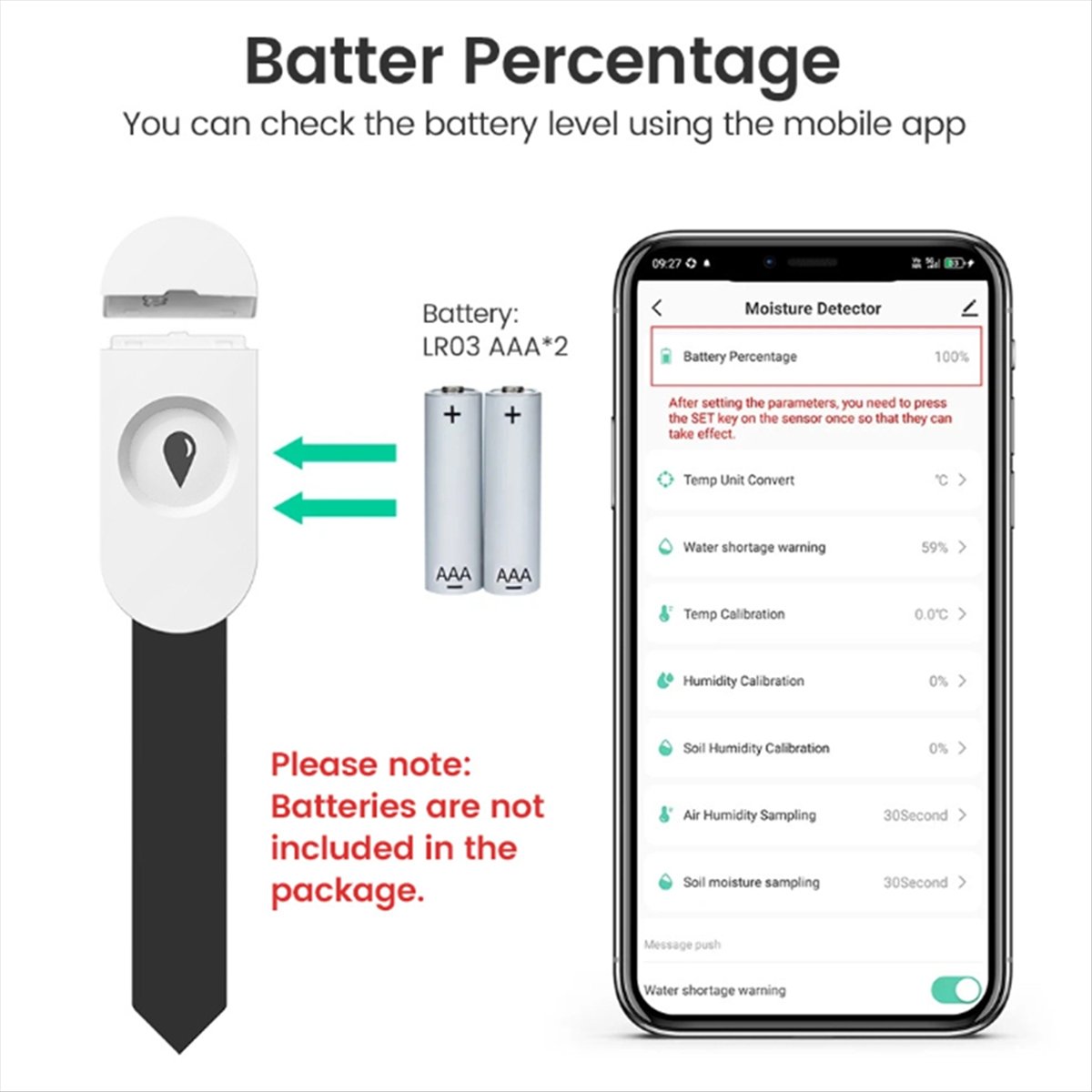 ABJA Tuya Zigbee Smart Soil Te - Tuya Zigbee Soil Moisture Temperature Sensor recensie en prijs