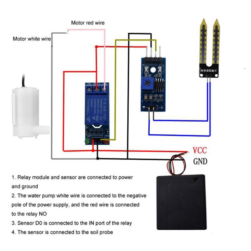 DIY Automatisch Irrigatiesyste - Soil Moisture Sensor Relay Module Arduino recensie en prijs